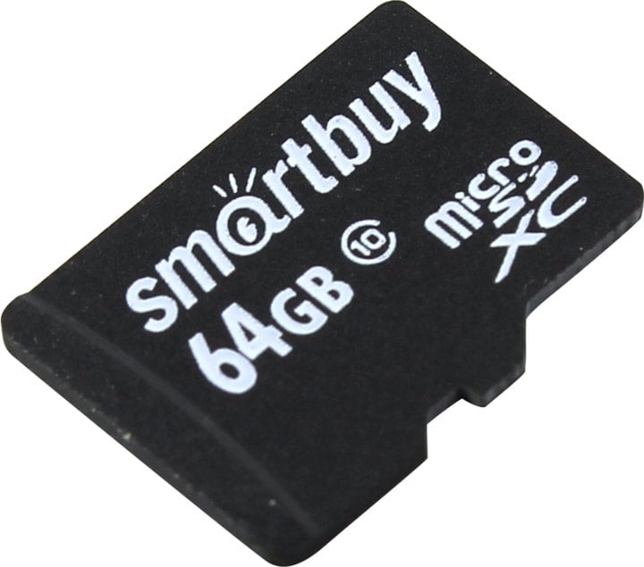 Карта памяти SmartBuy SB64GBSDCL10-00LE, 64GB, microSDXC, Class 10