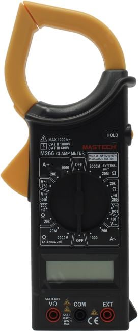 M266 Mastech клещи токоизмерительные цифровые(переменный ток)