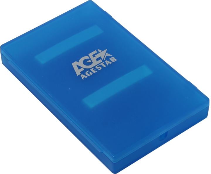 Внешний корпус AgeStar SUBCP1 BLUE, 2.5" SATA, USB 2.0