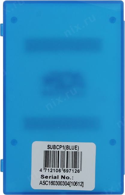 AgeStar <SUBCP1-Blue>(Внешний бокс для 2.5"  SATA HDD, USB2.0)
