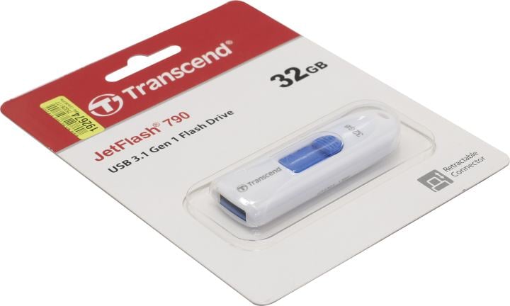 Transcend <TS32GJF790W> JetFlash 790 USB3.0  Flash  Drive  32Gb (RTL)