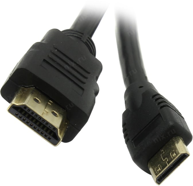 Exegate <EX257910RUS> Кабель HDMI to miniHDMI (19M  -19M) ver1.4 1м