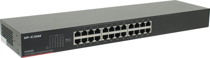 Коммутатор IP-COM G1024G, неуправляемый, 24×1GbE, 1U