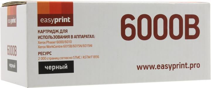 LX-6000B Картридж EasyPrint Xerox 106R01634 для Phaser 6000/WC 6015 черный (2 000 стр.) (с чипом)