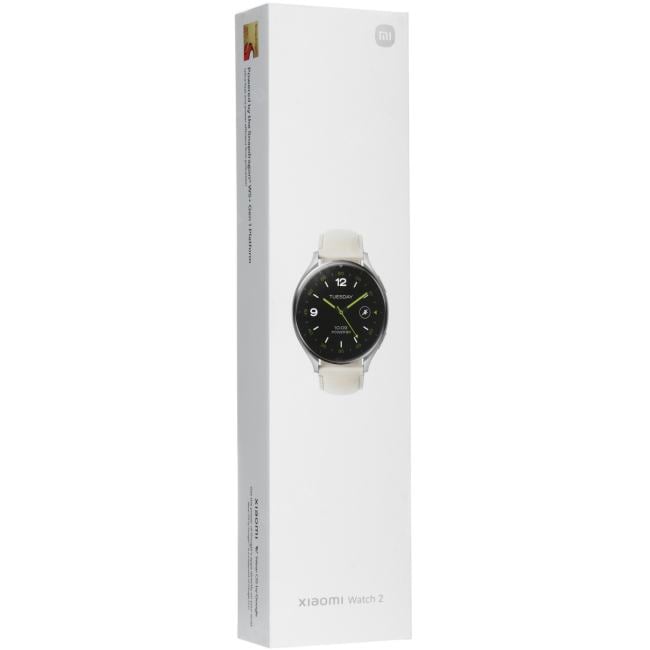 BHR9306GL Смарт-часы Xiaomi Watch 2 Titan Gray Case  With  White  Leather Strap