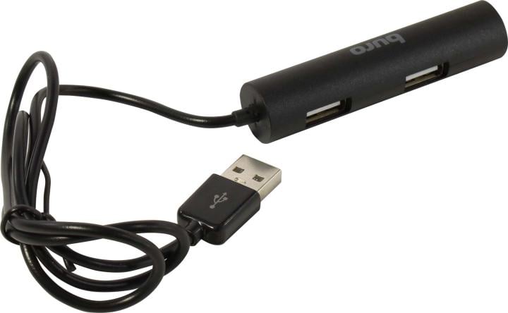 Концентратор USB Buro BU-HUB4-0.5R-U2.0, 4×USB 2.0