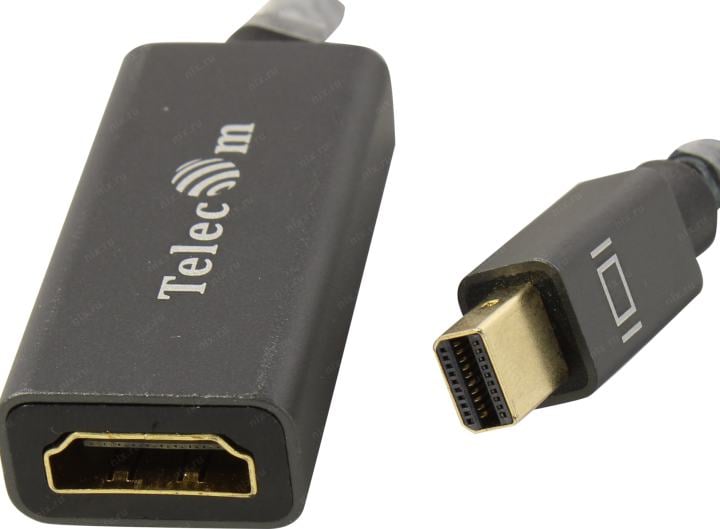 Telecom <TA565> Кабель-адаптер 4K miniDP(M)  -> HDMI(F) 0.15м