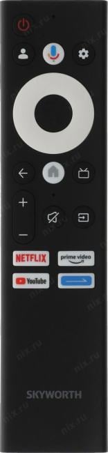 Телевизор QLED Skyworth 43" 43Q66G Google TV Frameless черный/серебристый 4K Ultra HD 60Hz DVB-T DVB-T2  DVB-C DVB-S DVB