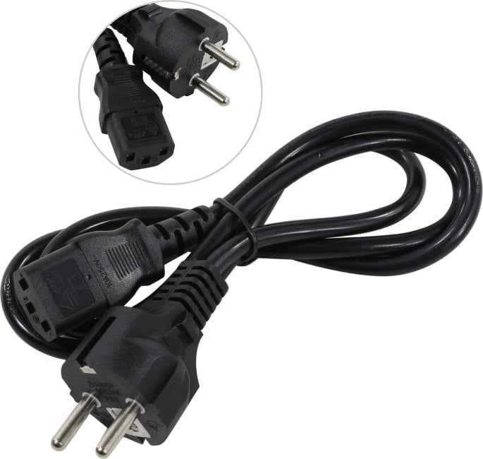 ExeGate PC-1P <EP280641RUS> Кабель компьютер - розетка 220V  1м Европейский стандарт