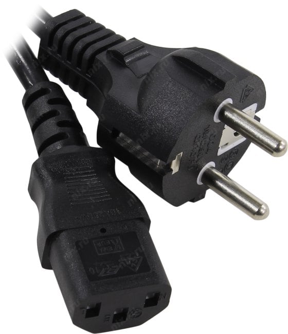 ExeGate PC-1P <EP280641RUS> Кабель компьютер - розетка 220V  1м Европейский стандарт