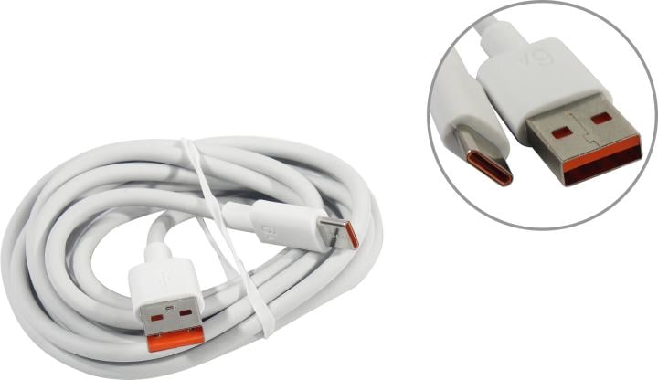 Cablexpert <CC-USB2-AMCM-66W-1.8M-W> Кабель  USB2.0 AM-->USB-C 1.8м