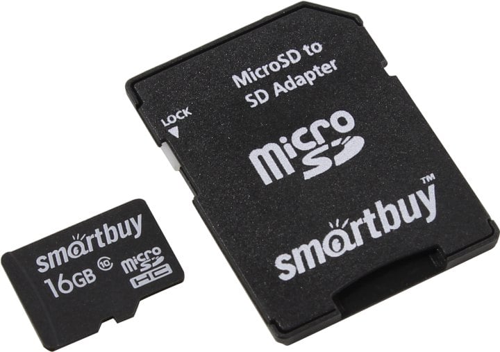 Карта памяти Smartbuy SB16GBSDCL10-01LE, 16GB, Micro SDHC Class 10