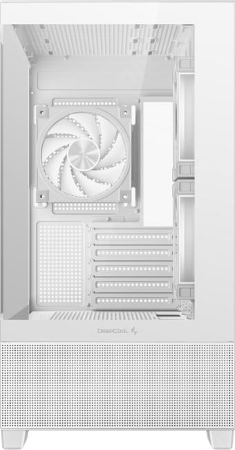 Miditower Deepcool CG380 3F WH <R-CG380-WHAGM3-G> White MicroATX  без  БП,  с окном