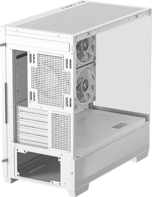 Miditower Deepcool CG380 3F WH <R-CG380-WHAGM3-G> White MicroATX  без  БП,  с окном