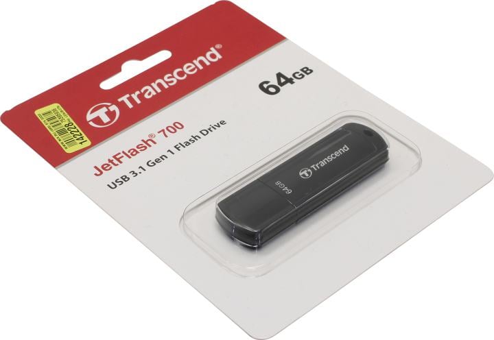 Transcend <TS64GJF700> JetFlash 700 USB3.0 Flash Drive  64Gb  (RTL)