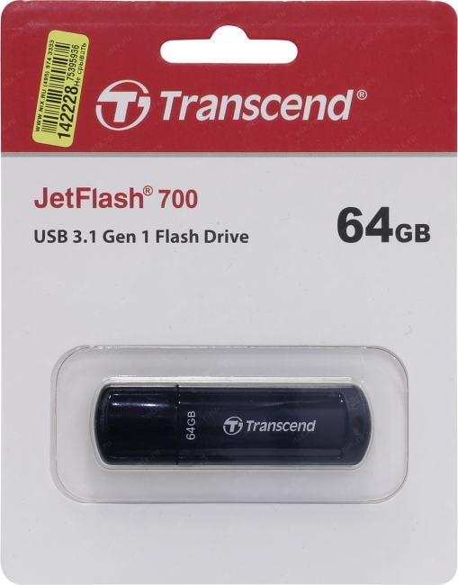 Transcend <TS64GJF700> JetFlash 700 USB3.0 Flash Drive  64Gb  (RTL)