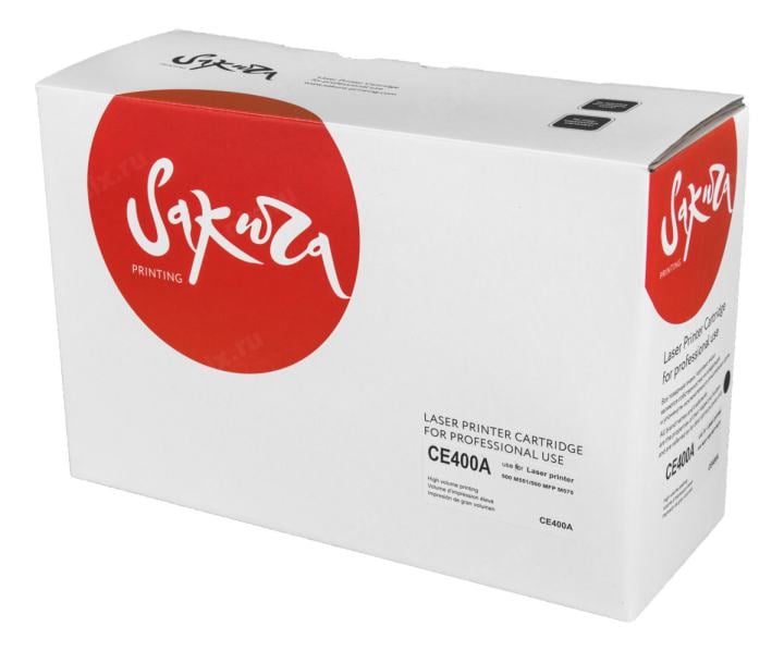 SACE400A Картридж SAKURA CE400A для HP Enterprise 500 Color M551/570/575,  черный,  5  500 к.