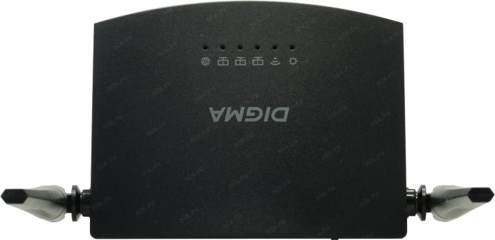 Digma <DWR-N301> WiFi Router (3UTP 100Mbps,  1WAN, 300Mbps, 2x5dBi)