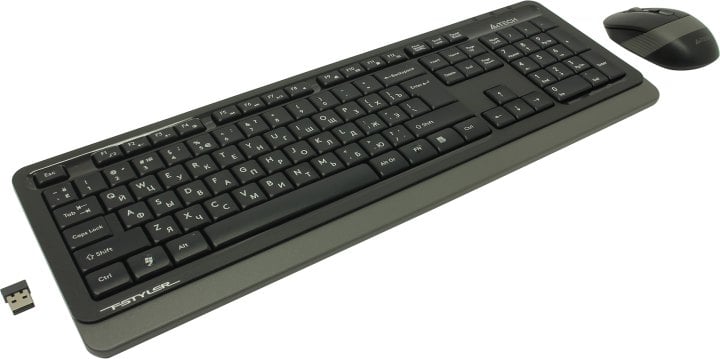 Клавиатура A4Tech Fstyler FG1010 Grey (Кл-ра, USB, FM+Мышь,4кн,Roll,  USB,  FM)