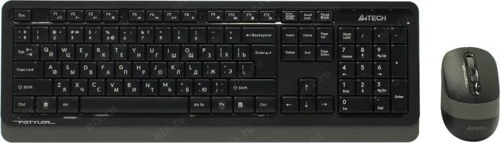 Клавиатура A4Tech Fstyler FG1010 Grey (Кл-ра, USB, FM+Мышь,4кн,Roll,  USB,  FM)