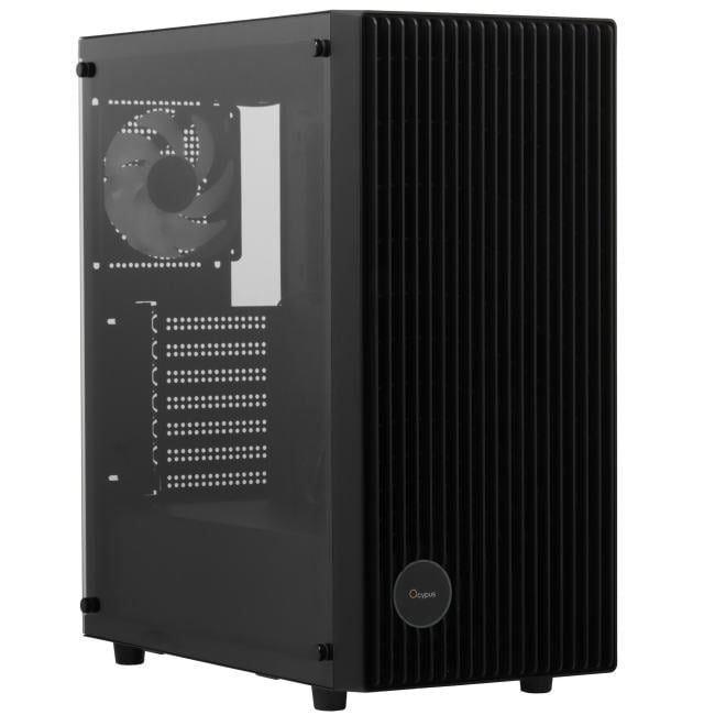 Корпус ПК Ocypus Gamma C70 BK ARGB, Midi Tower, ATX, чёрный