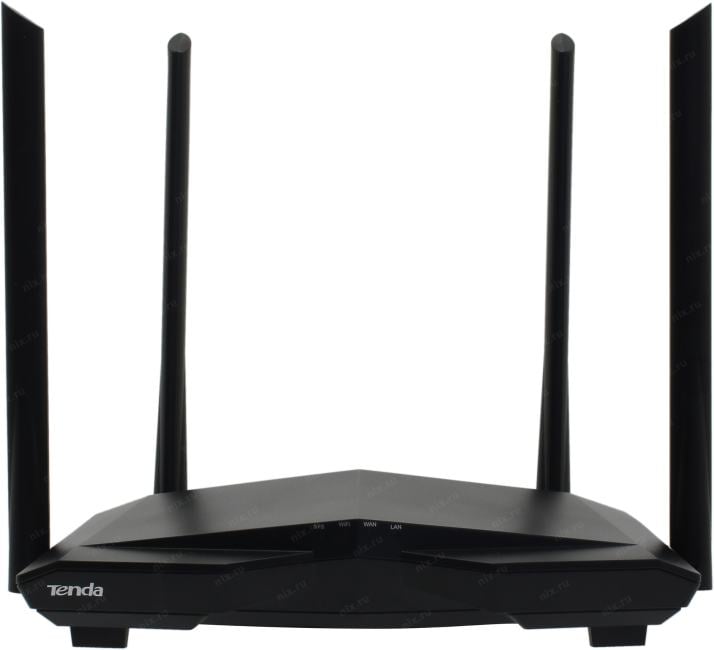 TENDA <AC6> AC1200 Smart Dual-Band WiFi Router (3UTP 100Mbps, 1WAN,  802.11a/b/g/n/ac, 867Mbps, 4x5dBi)