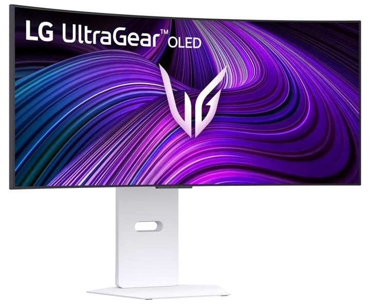 34"    ЖК монитор LG UltraGear 34GX90SA-W (Curved LCD, 3440x1440, HDMI,DP, LAN, WiFi, BT, Smart TV,  USB 2.0 Hub)