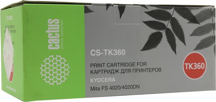Картридж Cactus CS-TK360  Black  для  Kyocera FS-4020/4020DN