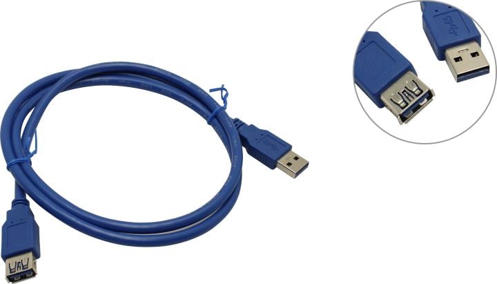 5bites <UC3011-010F> Кабель удлинительный USB 3.0  AM-->AF  1м