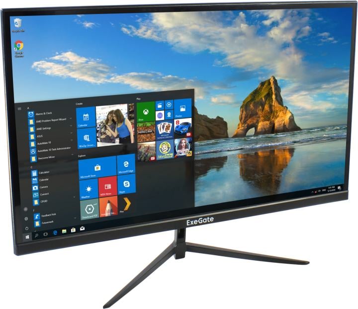 Монитор 27" ExeGate Combat EG2700A {IPS 2560x1440 165Hz 1ms 16:9 300cd 1000:1 178/178 HDMI DisplayPort VESA} [EX297305RUS]