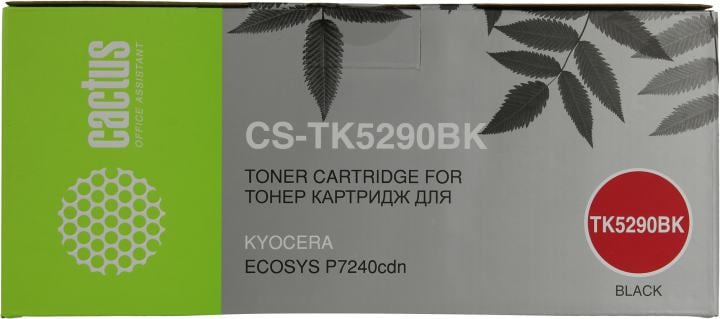 Картридж Cactus CS-TK5290BK Black  для  Kyocera  Ecosys P7240cdn