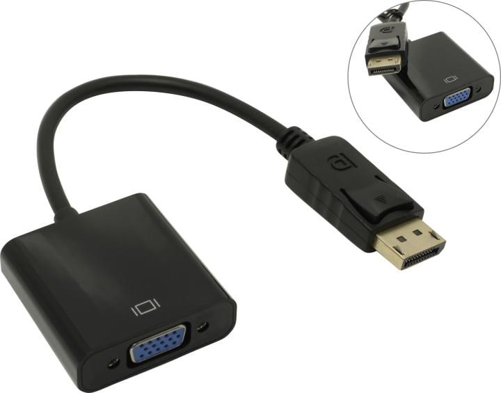 Кабель-адаптер KS-is KS-454, DisplayPort(M)→VGA(F)