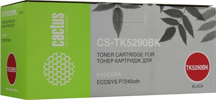 Картридж Cactus CS-TK5290BK Black  для  Kyocera  Ecosys P7240cdn