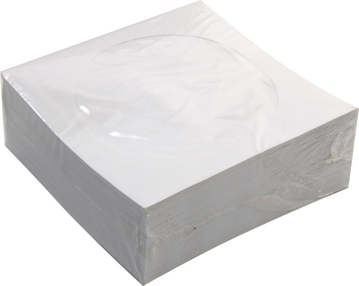 Конверт для CD/DVD MIREX 37704-00000113, бумажный, белый, 100 шт