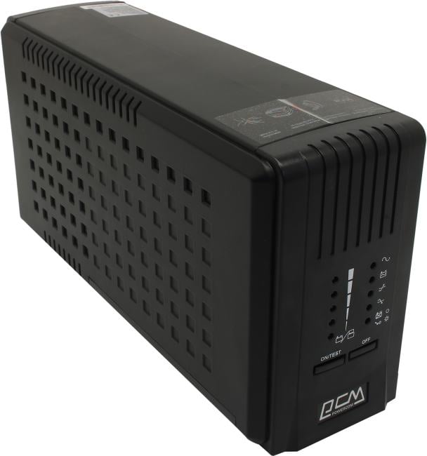 ИБП Powercom - Smart King Pro Plus 500 ВА/400 Вт, Line-Interactive, in (220V / 230V / 240V 1xIEC-320 C14), 5xIEC-320 C13, Hot Swap User Replaceable Batteries, Tower, цвет чёрный, SPT-500-II