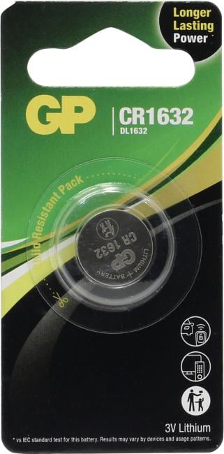 GP  Lithium  CR1632  (Li, 3V)