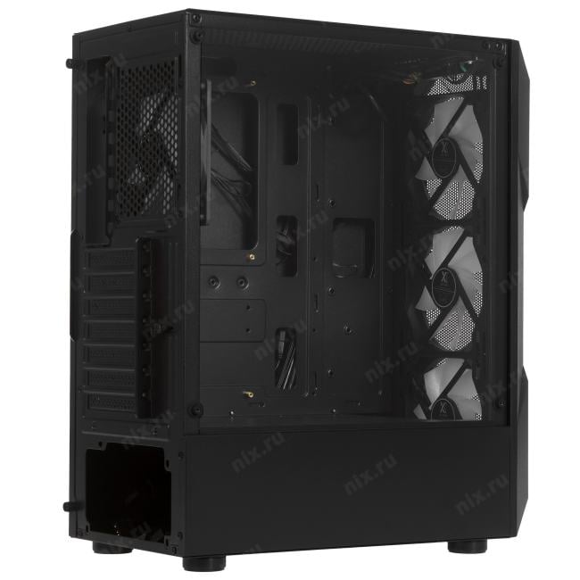 Корпус XASTRA  A304 4ARGB Black ATX/Mesh/half-size TG/4x120mm  ARGB  FC  fans/ A304-4FC12A