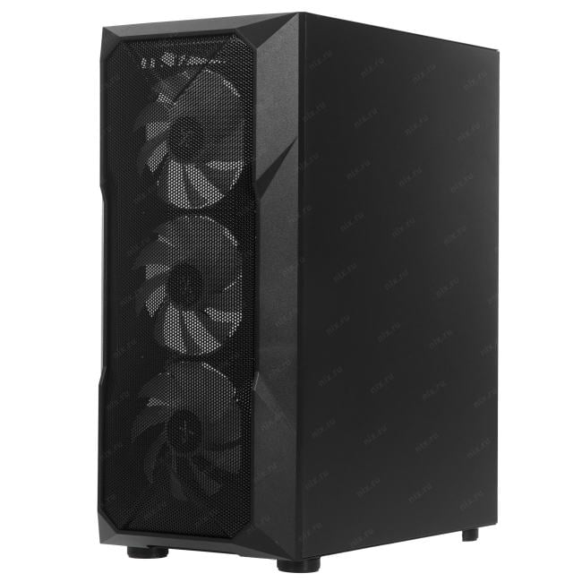 Корпус XASTRA  A304 4ARGB Black ATX/Mesh/half-size TG/4x120mm  ARGB  FC  fans/ A304-4FC12A