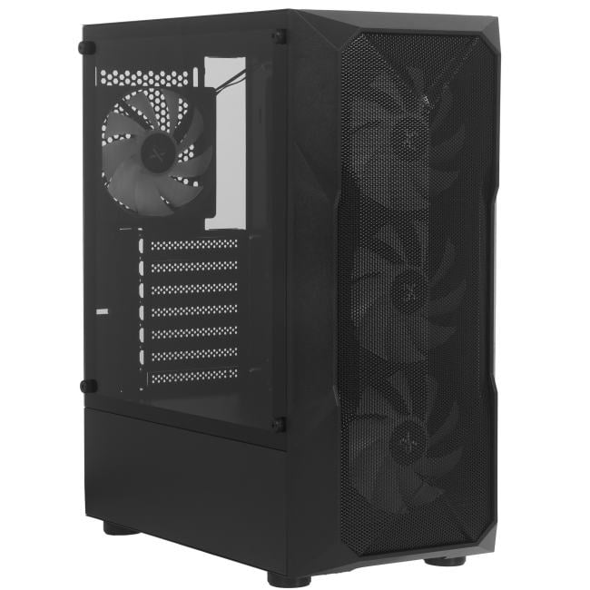 Корпус XASTRA  A304 4ARGB Black ATX/Mesh/half-size TG/4x120mm  ARGB  FC  fans/ A304-4FC12A