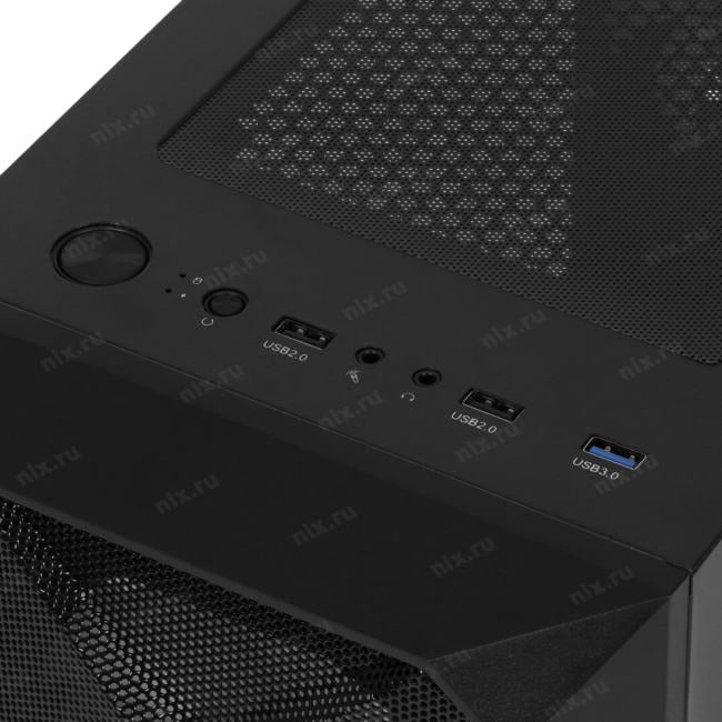 Корпус XASTRA  A304 4ARGB Black ATX/Mesh/half-size TG/4x120mm  ARGB  FC  fans/ A304-4FC12A