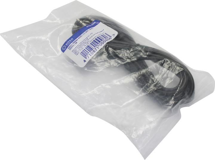Кабель аудио 3.5 stereo plug -> 3.5 stereo plug, 3 м, 5bites (AC35J-030M)