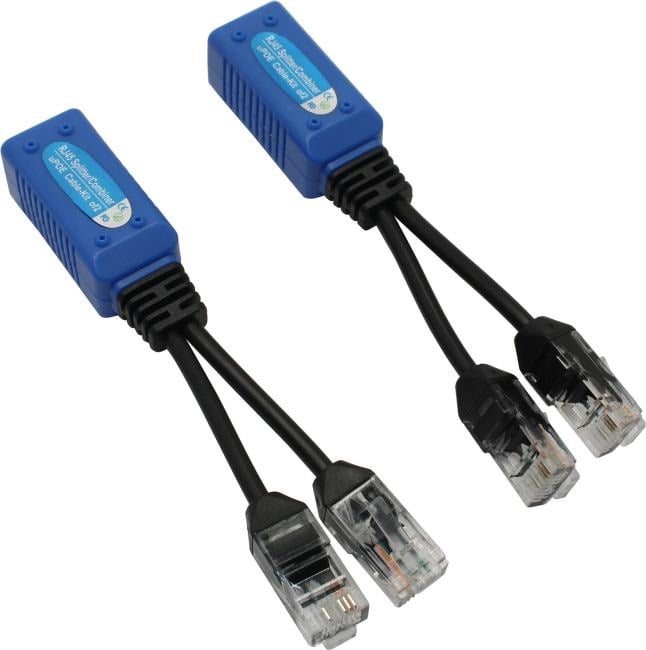 Orient <NT-606POE> Комплект для передачи данных и PoE по одному кабелю  для двух устройств
