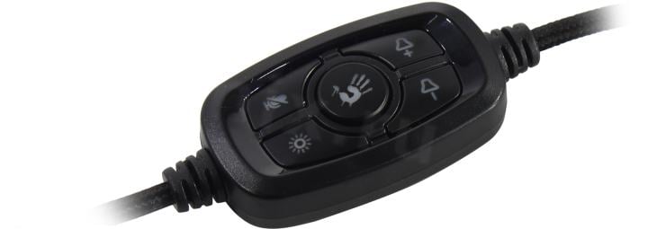 Наушники с микрофоном Bloody G560 Sports Red (7.1, шнур 2м, USB,  с регулятором громкости)