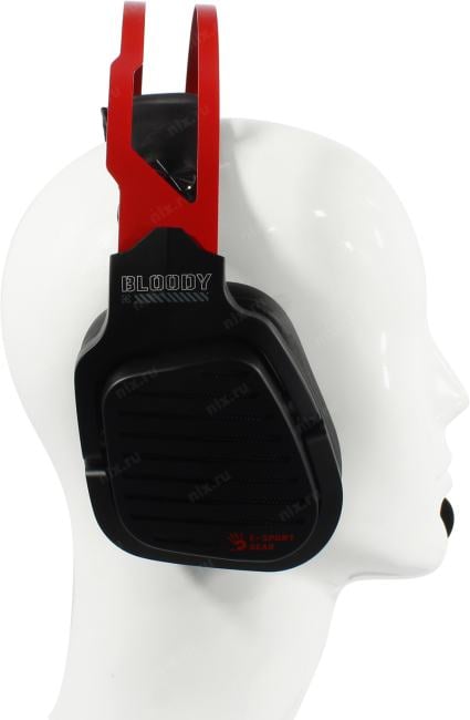 Наушники с микрофоном Bloody G560 Sports Red (7.1, шнур 2м, USB,  с регулятором громкости)