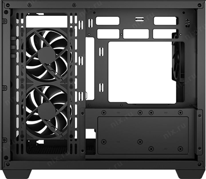 Minitower Deepcool CG330 3F <R-CG330-BKNGM3-G> Black MicroATX без  БП, с окном