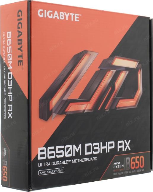 GIGABYTE B650M D3HP AX (RTL) AM5 <B650> PCI-E HDMI+2xDP 2.5GbLAN+WiFi SATA  RAID MicroATX 4DDR5