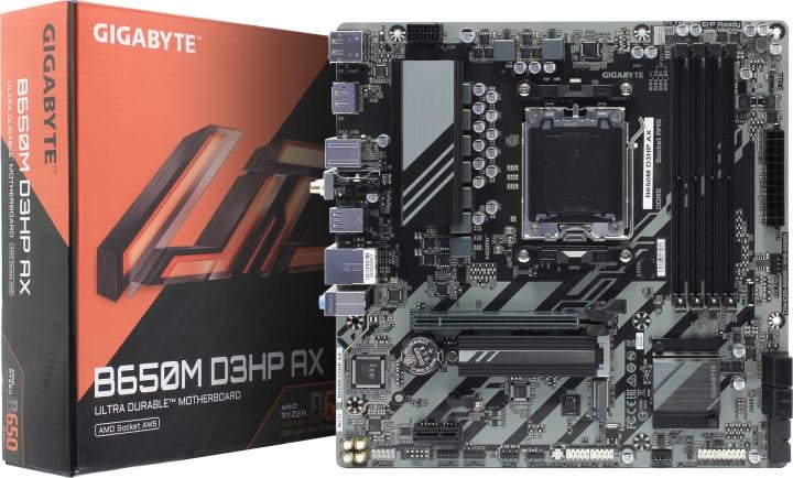 GIGABYTE B650M D3HP AX (RTL) AM5 <B650> PCI-E HDMI+2xDP 2.5GbLAN+WiFi SATA  RAID MicroATX 4DDR5