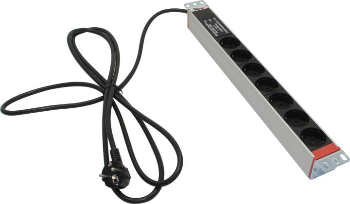 Блок розеток ЦМО R-16-7S-FI-440-3, 7xSchuko, 16A, 1U, 3м