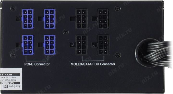 Блок питания ExeGate 1200PGS <EX285977RUS> 1200W ATX  (24+8+2x4+6x6/8пин) Cable Management