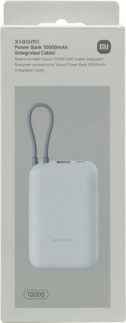 Внешний аккумулятор Xiaomi <BHR9073GL> Power Bank (USB, USB-C, 10000mAh, Li-Ion,  кабель  USB-C)